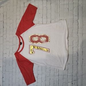 Vintage Torrid baseball style shirt raglan tee sleeve 2 18/20